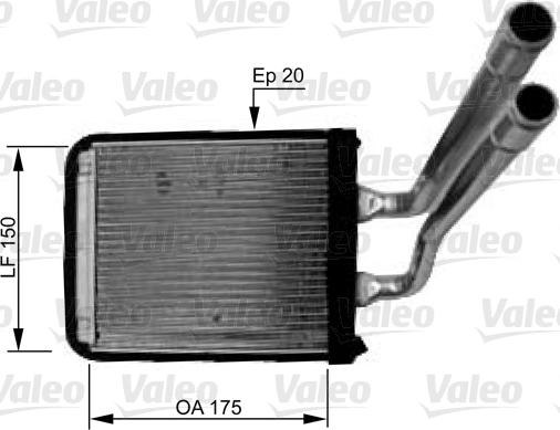 Valeo 812436 - Теплообменник, отопление салона autosila-amz.com