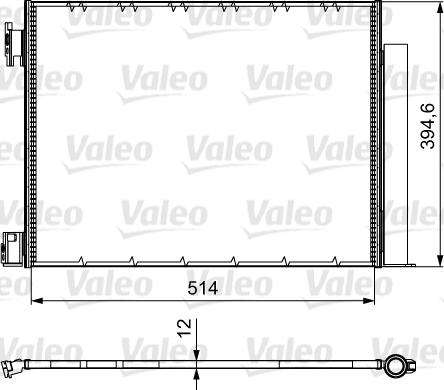 Valeo 812501 - Конденсатор кондиционера autosila-amz.com