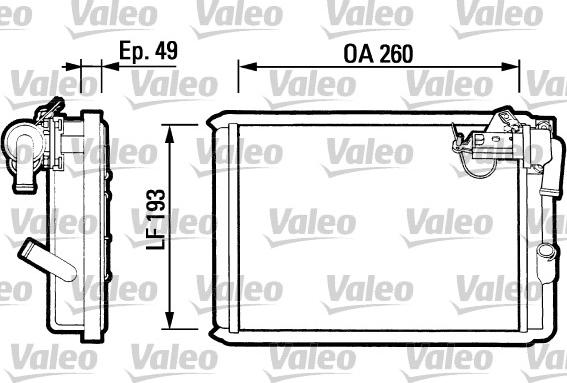 Valeo 812047 - Теплообменник, отопление салона autosila-amz.com