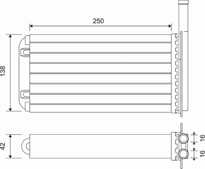 Valeo 812058 - Теплообменник, отопление салона autosila-amz.com