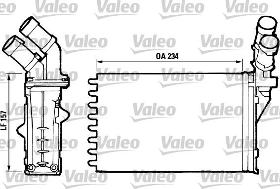 Valeo 812006 - Теплообменник, отопление салона autosila-amz.com