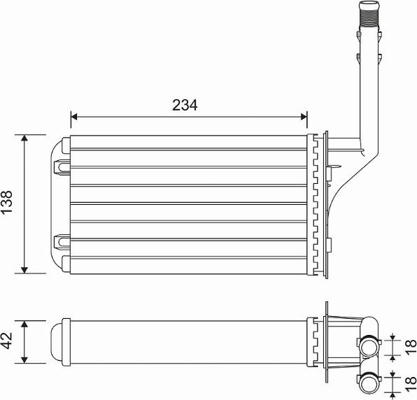 Valeo 812016 - Теплообменник, отопление салона autosila-amz.com