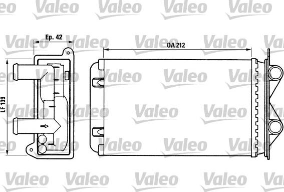 Valeo 812013 - Теплообменник, отопление салона autosila-amz.com