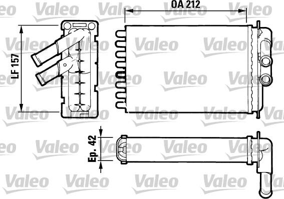 Valeo 812017 - Теплообменник, отопление салона autosila-amz.com