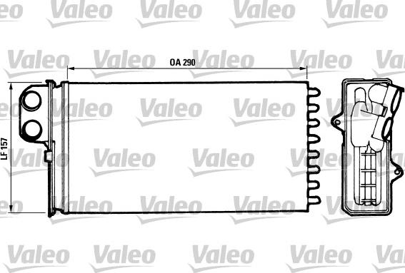 Valeo 812037 - Теплообменник, отопление салона autosila-amz.com