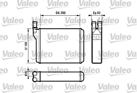 Valeo 812027 - Теплообменник, отопление салона autosila-amz.com