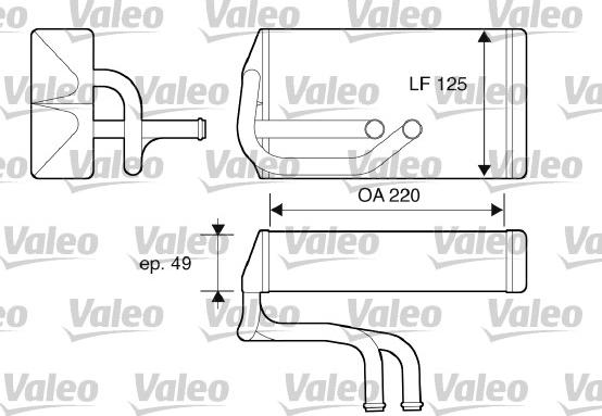 Valeo 812070 - Теплообменник, отопление салона autosila-amz.com