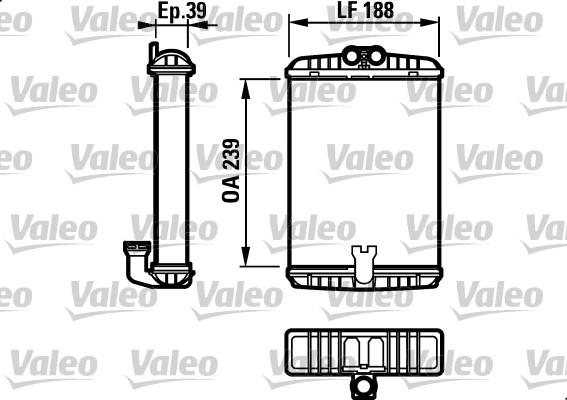 Valeo 812190 - Теплообменник, отопление салона autosila-amz.com