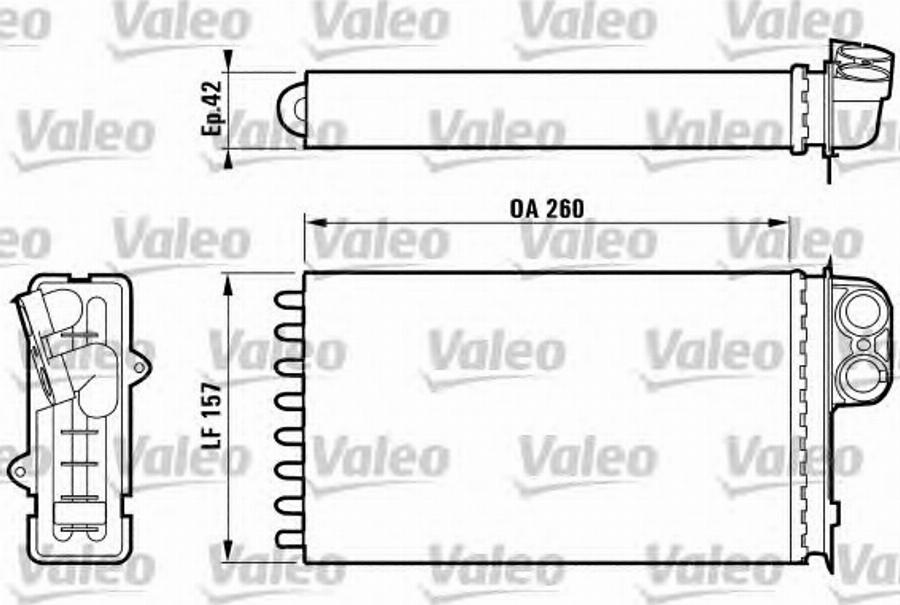 Valeo 812159 - Теплообменник, отопление салона autosila-amz.com