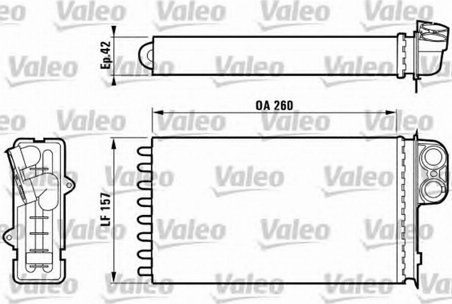 Valeo 812160 - Теплообменник, отопление салона autosila-amz.com
