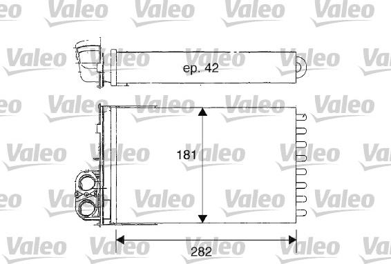 Valeo 812181 - радиатор отопителя салона autosila-amz.com