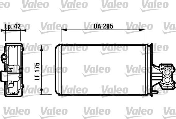 Valeo 812132 - Теплообменник, отопление салона autosila-amz.com