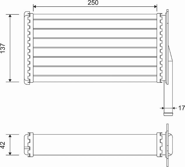 Valeo 812129 - Теплообменник, отопление салона autosila-amz.com