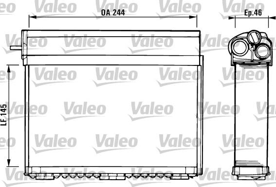 Valeo 812125 - Теплообменник, отопление салона autosila-amz.com