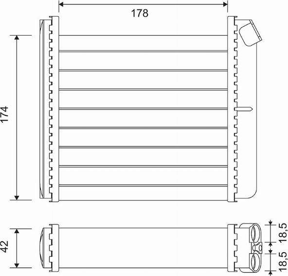 Valeo 812120 - Теплообменник, отопление салона autosila-amz.com