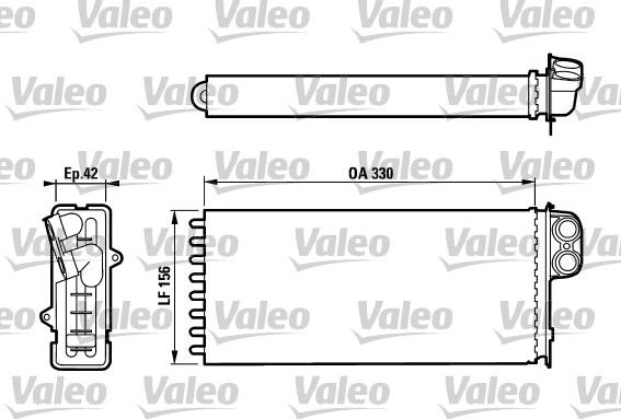 Valeo 812128 - Теплообменник, отопление салона autosila-amz.com