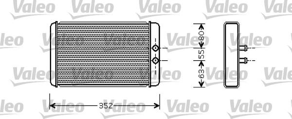 Valeo 812358 - Теплообменник, отопление салона autosila-amz.com