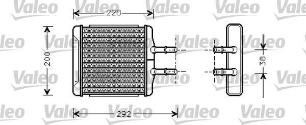 Valeo 812335 - Теплообменник, отопление салона autosila-amz.com