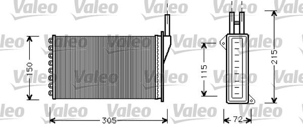 Valeo 812331 - Теплообменник, отопление салона autosila-amz.com