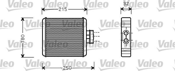 Valeo 812323 - Теплообменник, отопление салона autosila-amz.com
