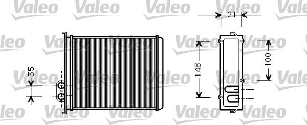 Valeo 812327 - Теплообменник, отопление салона autosila-amz.com