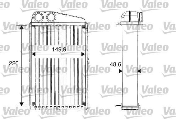 Valeo 812247 - Радиатор печки RENAULT MEGANE II,SCENIC,GRAND SCENIC 2003= autosila-amz.com