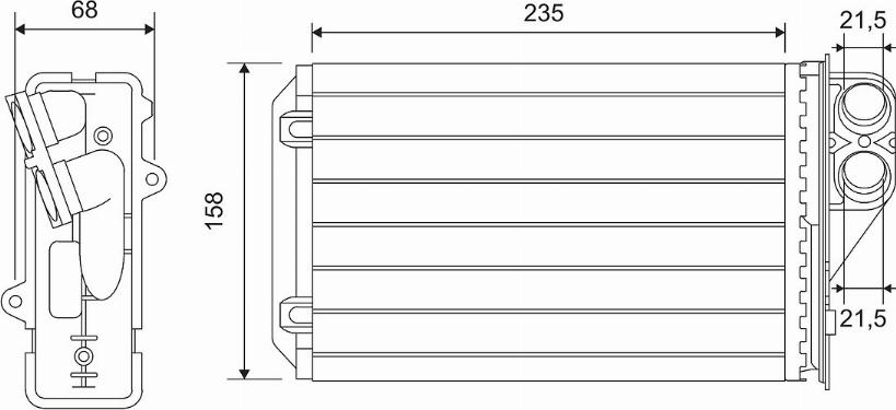 Valeo 812215 - Теплообменник, отопление салона autosila-amz.com