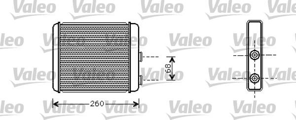 Valeo 812285 - VL812285_радиатор печки!\ Opel Astra all 98-04 autosila-amz.com