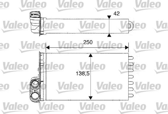 Valeo 812234 - Теплообменник, отопление салона autosila-amz.com