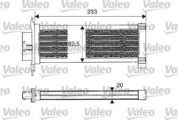 Valeo 812235 - Радиатор отопителя CITROEN: C2 (JM_) 1.4 HDi/1.6 HDi 03-, C3 (FC_) 1.1 i/1.4 16V/1.4 16V HDi/1.4 HDi autosila-amz.com