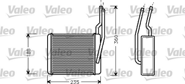 Valeo 812274 - Теплообменник, отопление салона autosila-amz.com