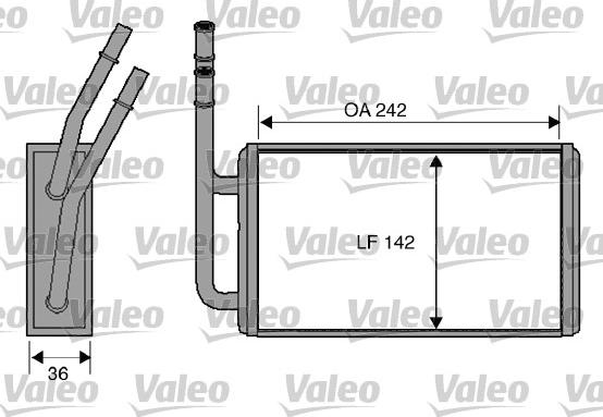 Valeo 812276 - Теплообменник, отопление салона autosila-amz.com