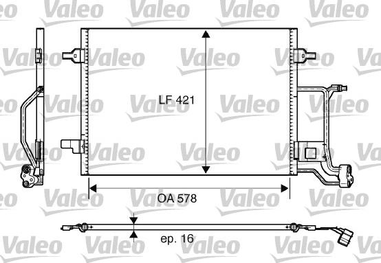 Valeo 817997 - Конденсатор кондиционера autosila-amz.com