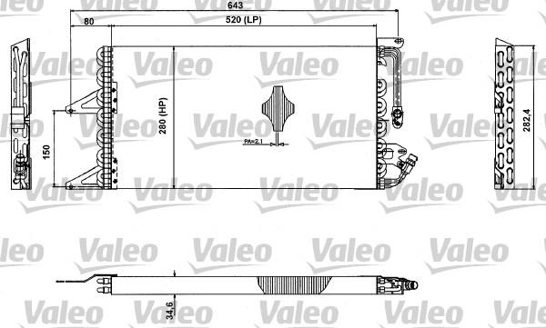 Valeo 817411 - Конденсатор кондиционера autosila-amz.com