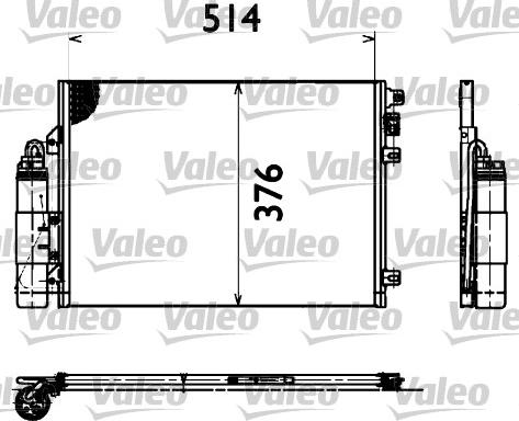 Valeo 817428 - Конденсатор кондиционера autosila-amz.com