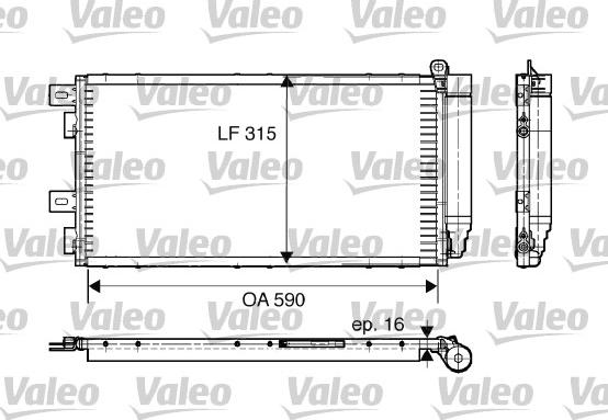 Valeo 817547 - Конденсатор кондиционера autosila-amz.com