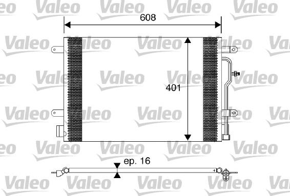 Valeo 817569 - Конденсатор кондиционера autosila-amz.com