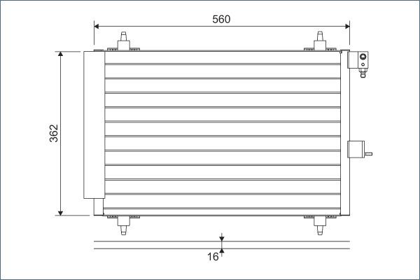 Valeo 817508 - Конденсатор кондиционера autosila-amz.com