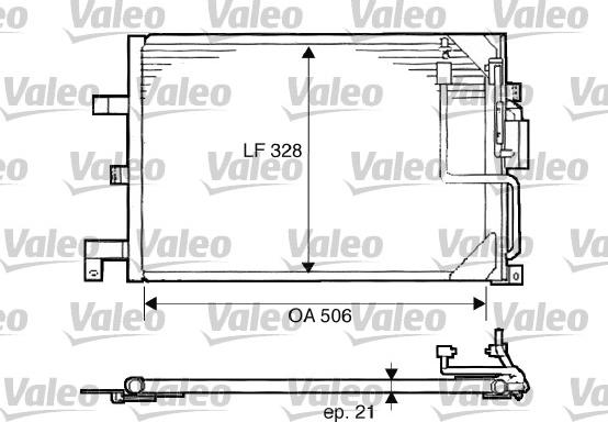 Valeo 817507 - Конденсатор кондиционера autosila-amz.com