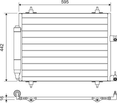 Valeo 817579 - Конденсатор кондиционера autosila-amz.com