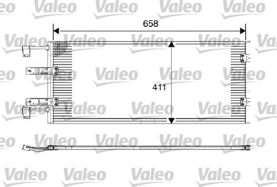 Valeo 817645 - Конденсатор кондиционера autosila-amz.com