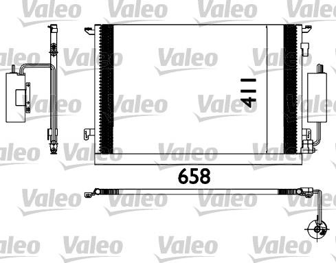 Valeo 817648 - Конденсатор кондиционера autosila-amz.com
