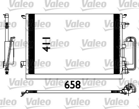 Valeo 817647 - Конденсатор кондиционера autosila-amz.com