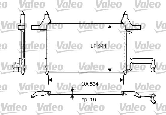 Valeo 817669 - Конденсатор кондиционера autosila-amz.com