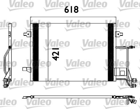 Valeo 817666 - Конденсатор кондиционера autosila-amz.com