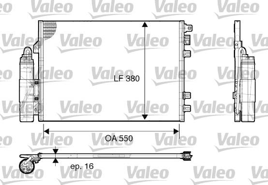 Valeo 817661 - Конденсатор кондиционера autosila-amz.com