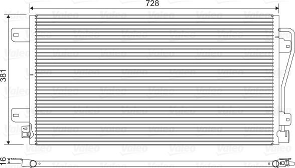 Valeo 817601 - Конденсатор кондиционера autosila-amz.com
