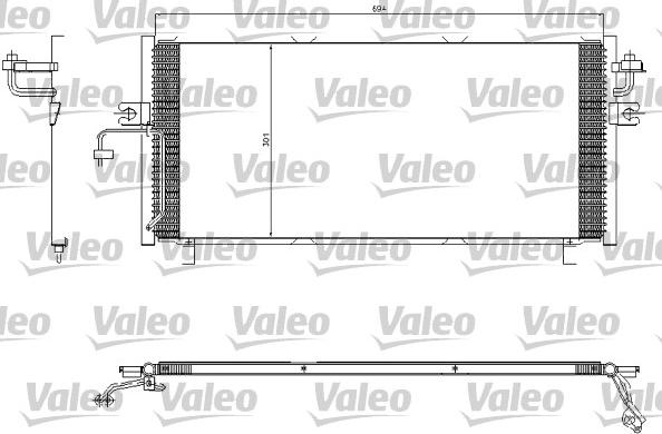 Valeo 817603 - Конденсатор кондиционера autosila-amz.com