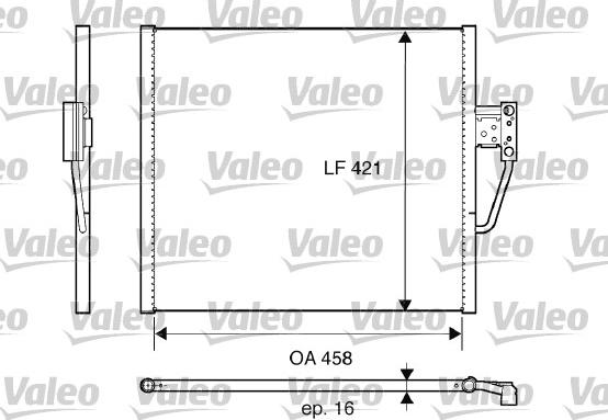 Valeo 817607 - Конденсатор кондиционера autosila-amz.com
