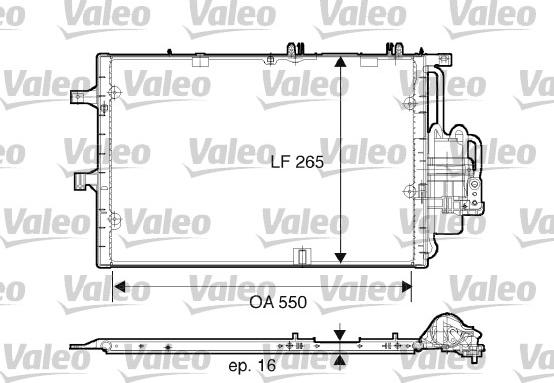 Valeo 817610 - Конденсатор кондиционера autosila-amz.com